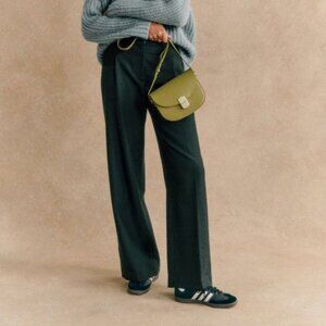Sezane Rodrigo Trousers Bottle Green (6)